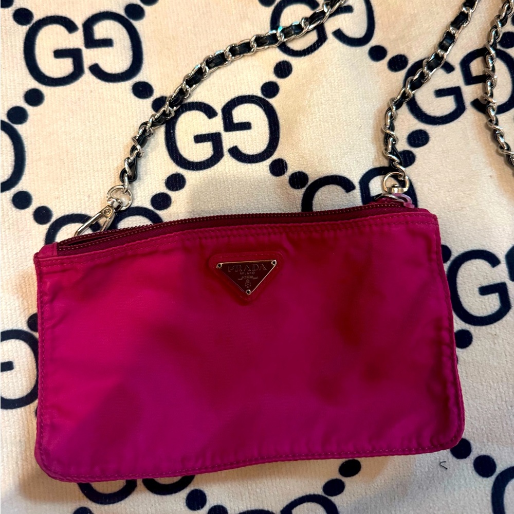 Pink Prada Pouch Crossbody